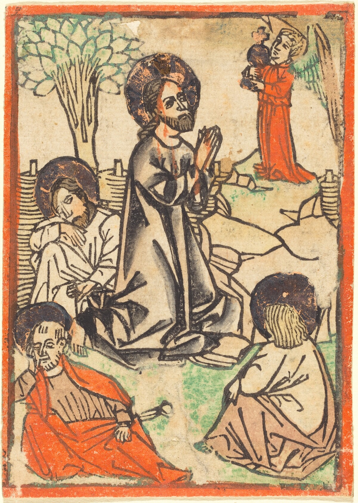 Christ on the Mount of Olives by German 15th Century