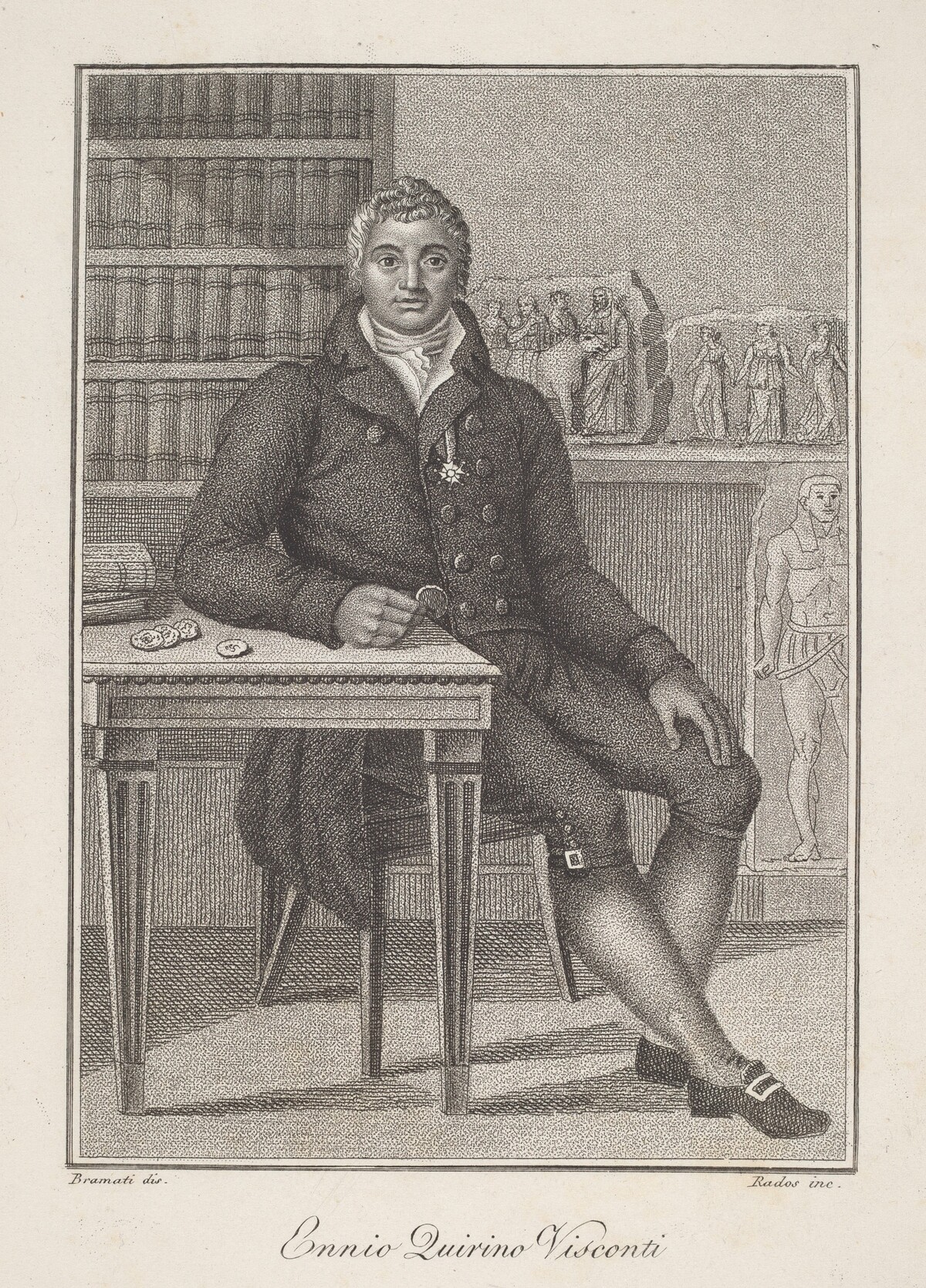 Ennio Quirino Visconti by Luigi Rados, after Luigi Bramati or Antonio Bramati