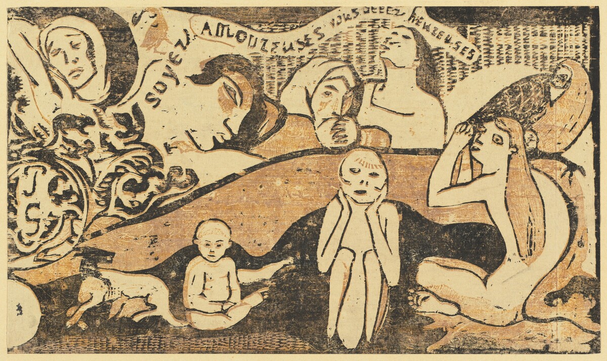 Be in Love and You will be Happy (Soyez amoureuses, vous serez heureuses) by Paul Gauguin
