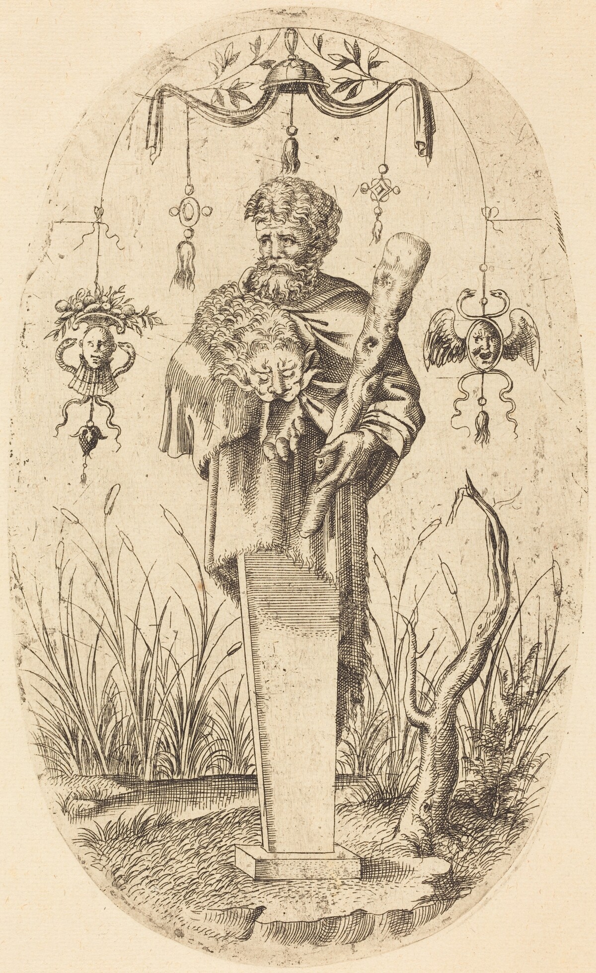 Hercules with His Club by Jean Mignon