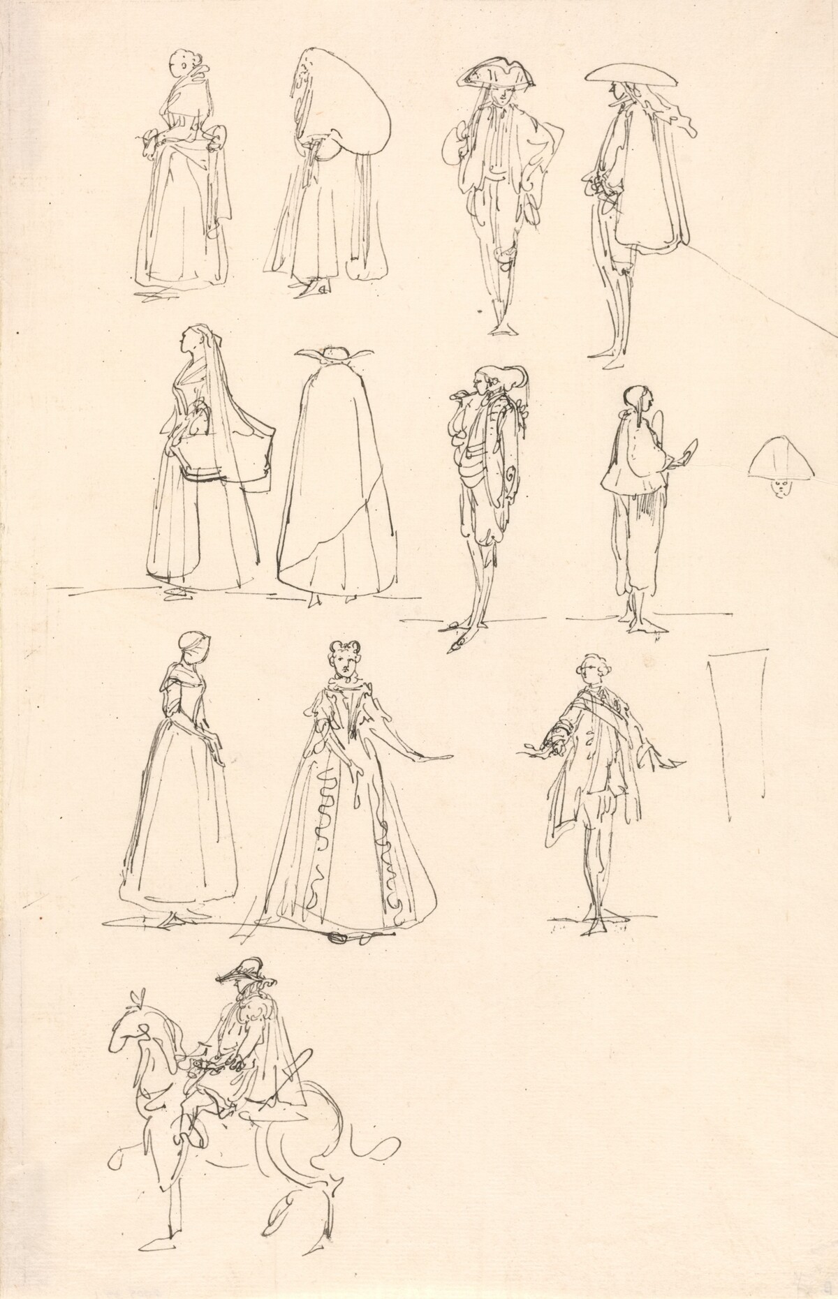 Historical Costumes by Luis Paret y Alcázar