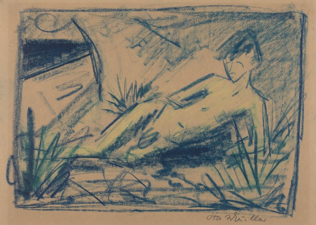 Bather by Otto Mueller
