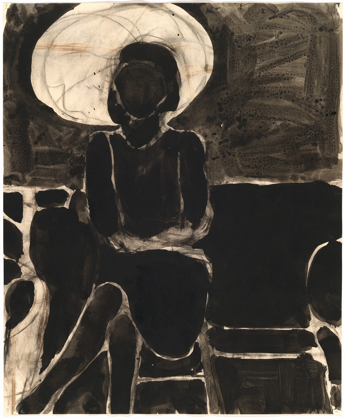 Seated Woman with Umbrella by Richard Diebenkorn