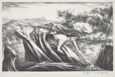 Untitled (Woman Harvesting Wheat)