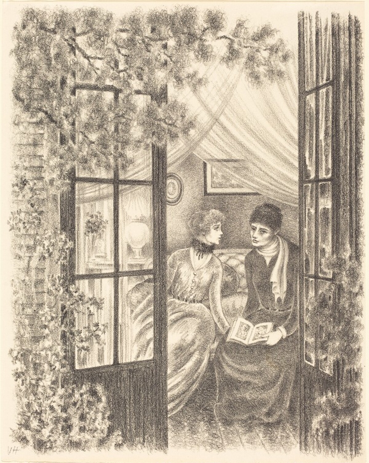Rose and Romaine by Valentine Hugo