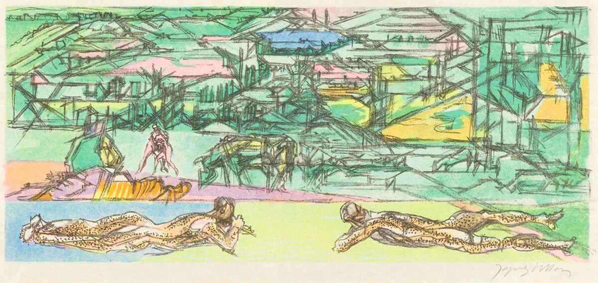 Fifth Bucolic: Pastoral by Jacques Villon