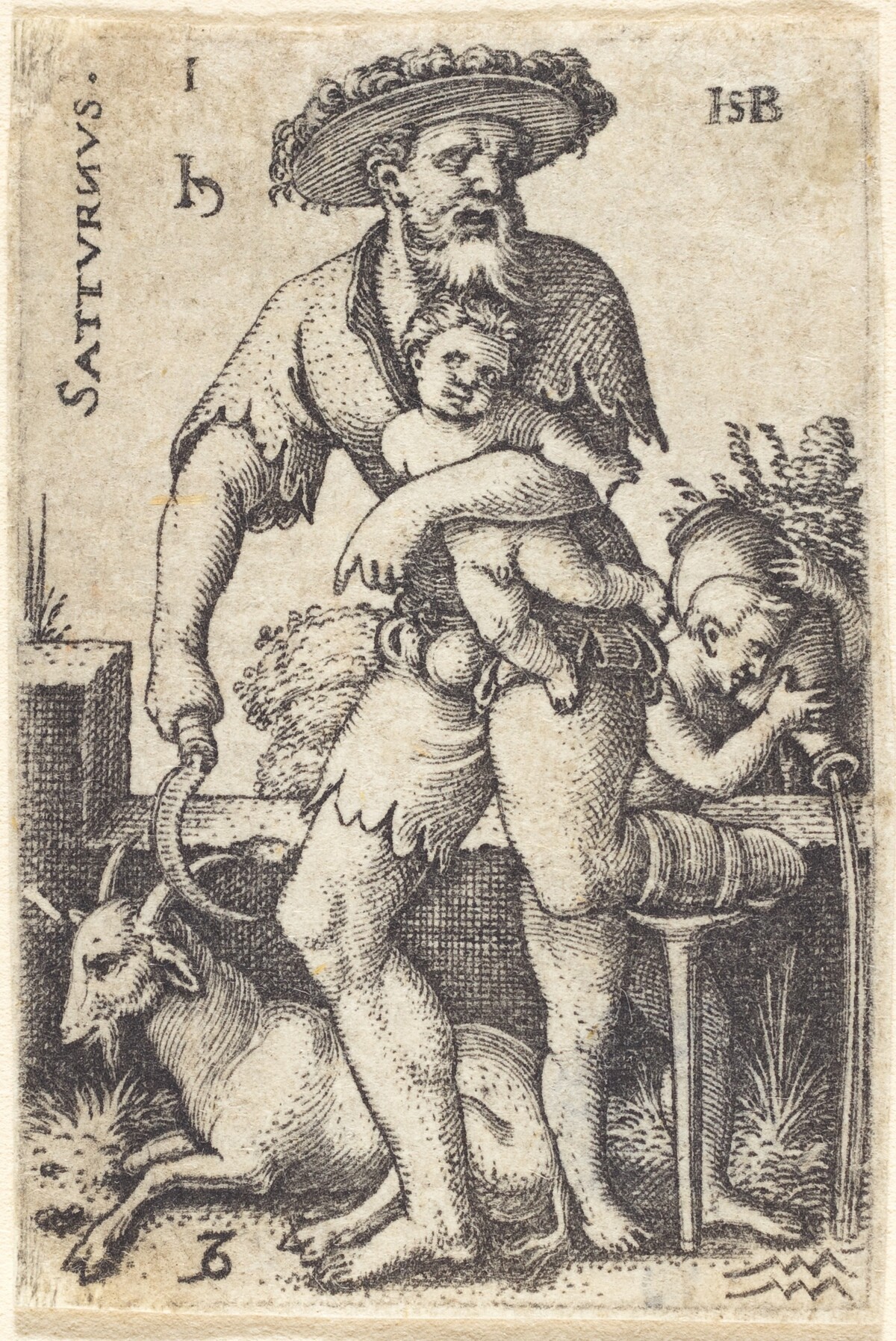 Saturn by Sebald Beham