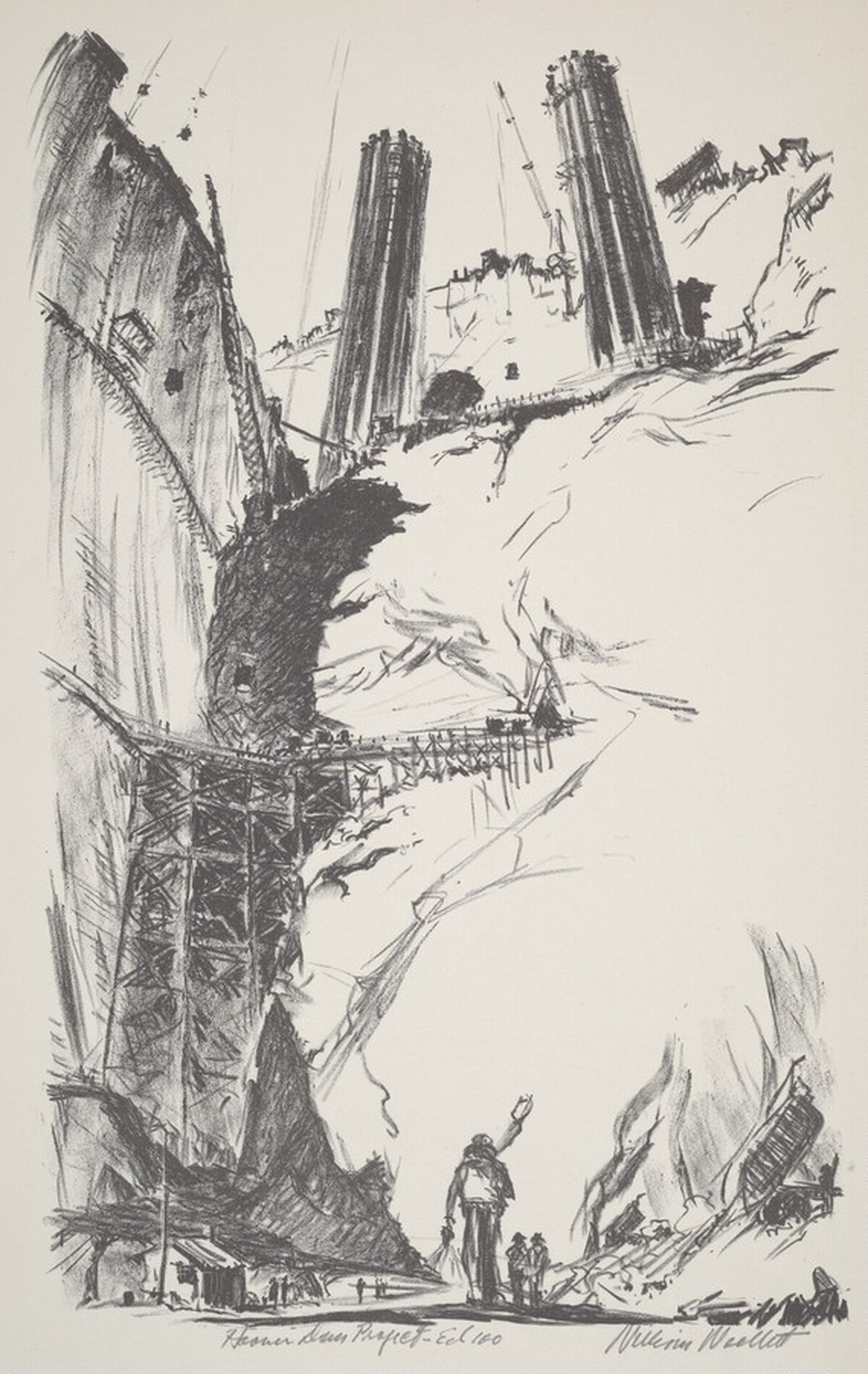 Hoover Dam Project, No.20 by William C. Woollett