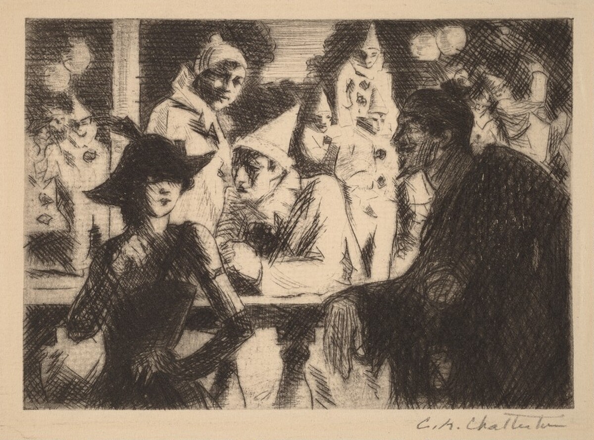 Untitled (Harlequins) by Clarence K. Chatterton