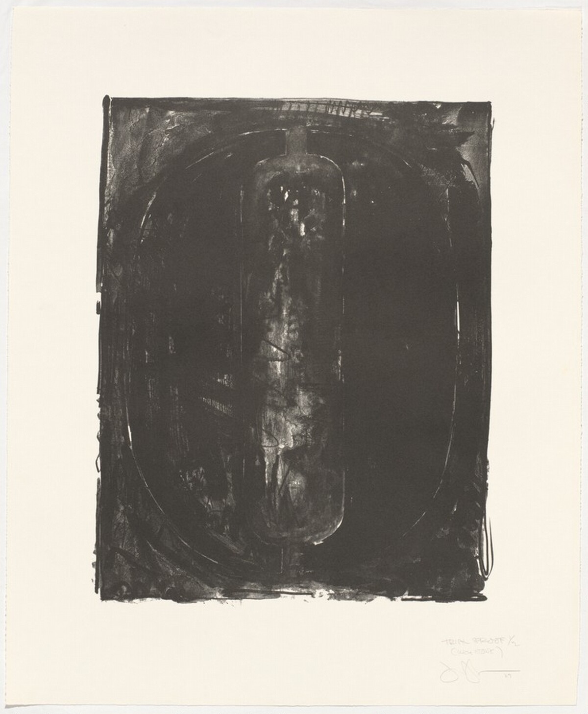 Figure 0 [trial proof] by Jasper Johns