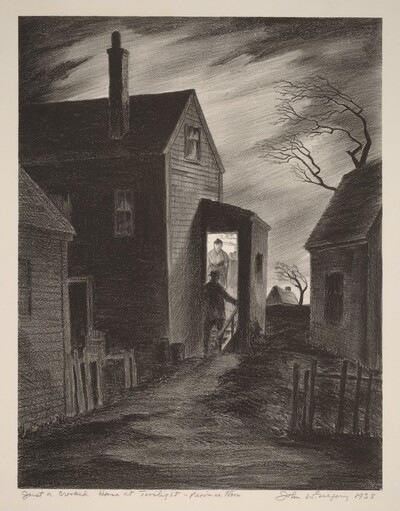 Just a Crooked House at Twilight - Provincetown