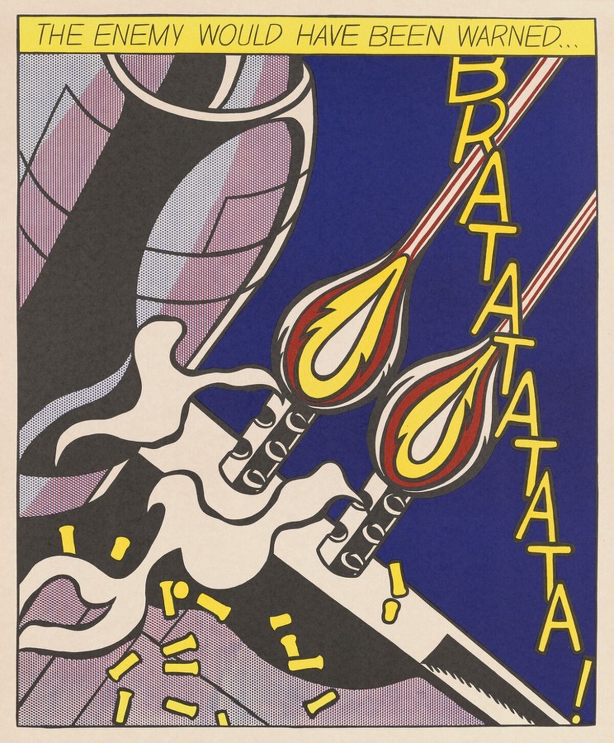 As I Opened Fire [center panel] by Roy Lichtenstein