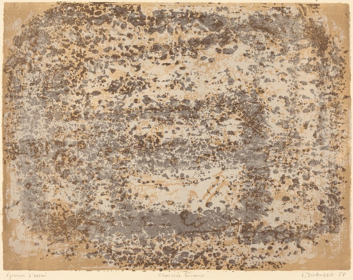 Chaussee terreuse by Jean Dubuffet