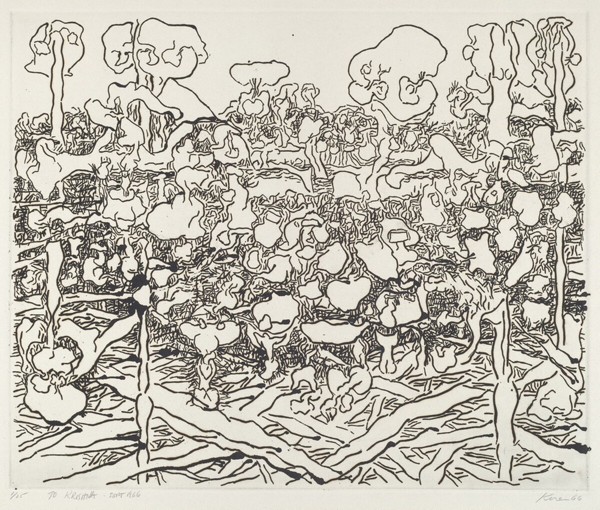 Untitled (Abstract landscape) by Edward B. Koren
