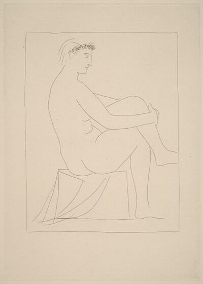 Nude with a Coronet of Flowers (Femme nue couronne de fleurs)