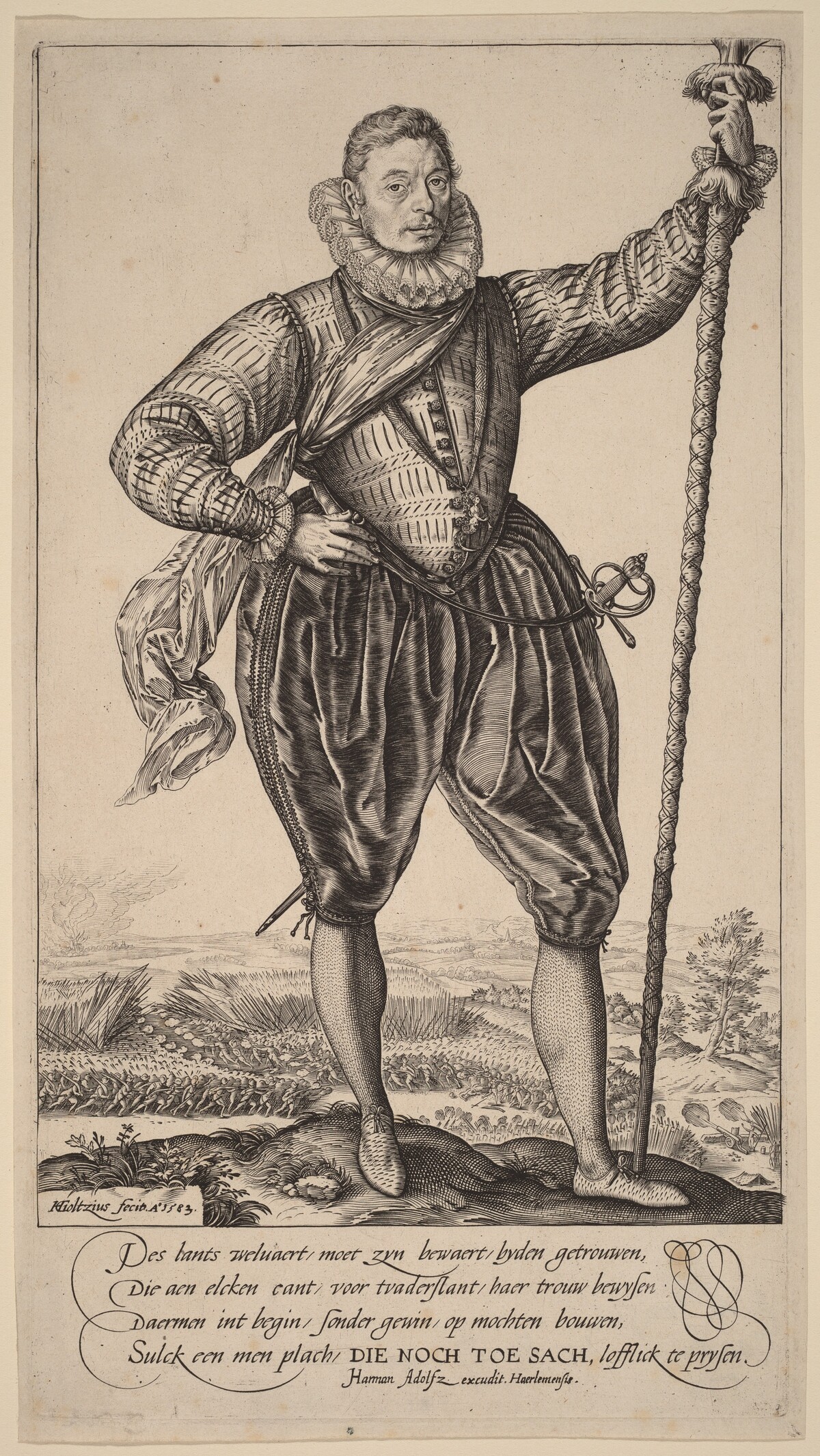 Gerrit de Jong by Hendrik Goltzius