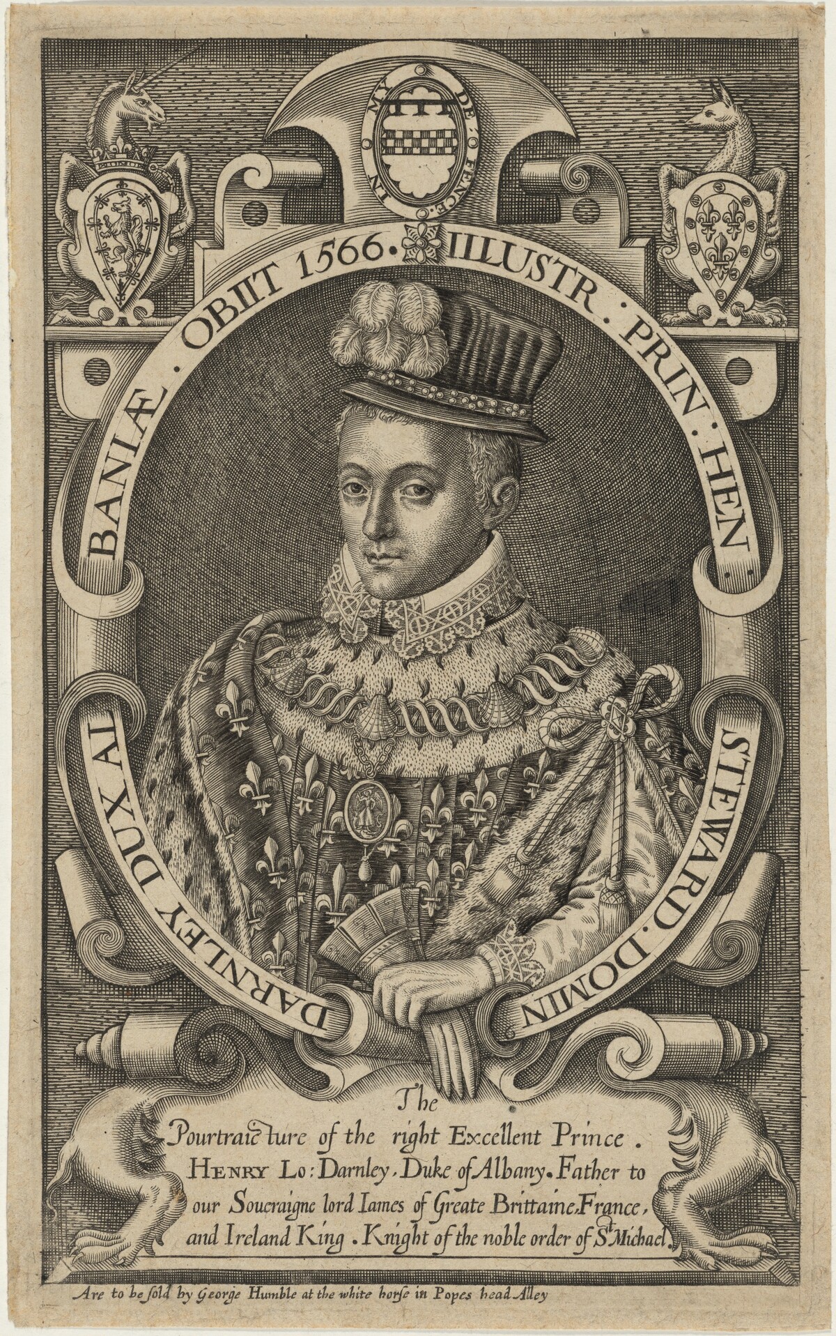 Henry Stuart, Lord Darnley by Renold Elstrack