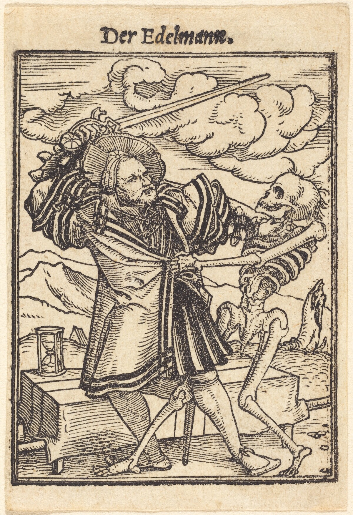 Der Edelmann (The Nobleman) by Hans Lützelburger after Hans Holbein the Younger