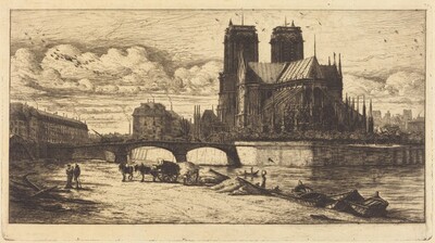 L'abside de Notre-Dame de Paris (The Apse of the Cathedral of Notre-Dame, Paris)