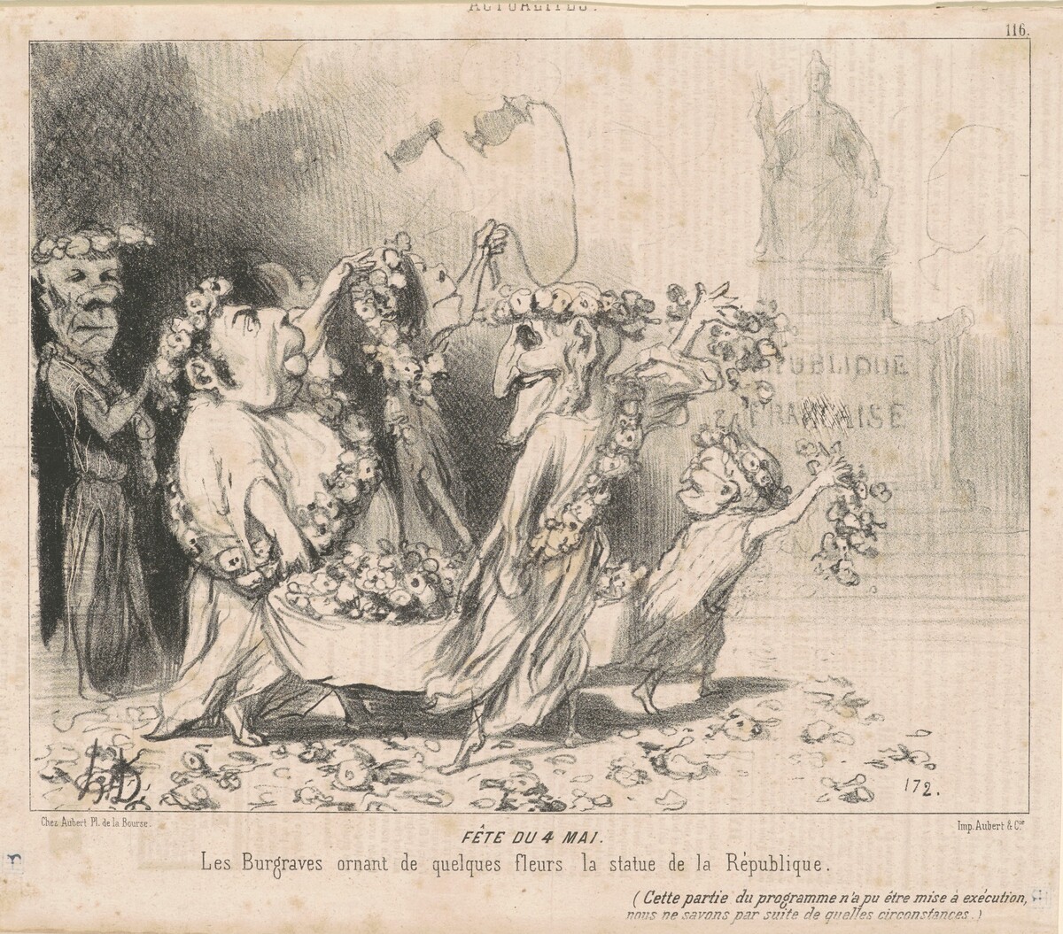 Fête du 4 Mai by Honoré Daumier
