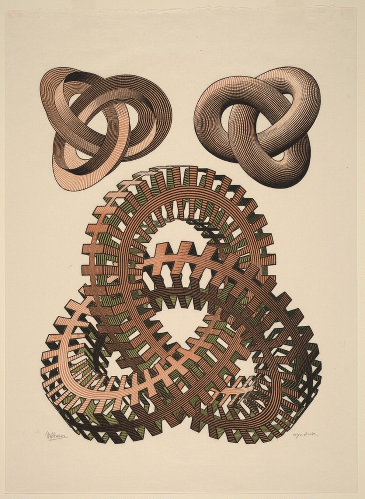 Knots by M.C. Escher