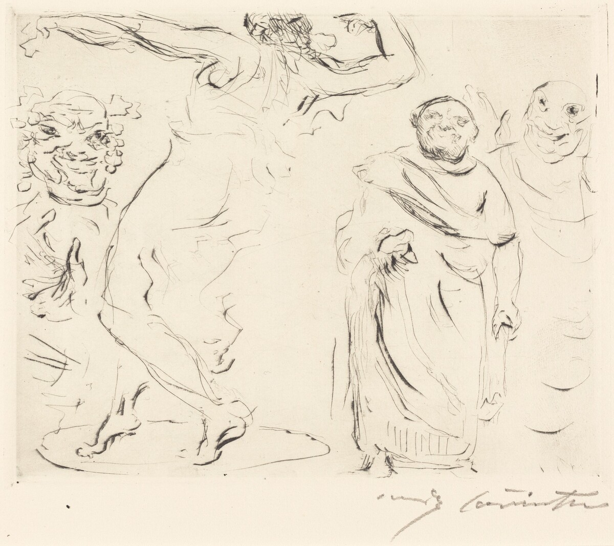 Das Gastmahl des Trimalchio: pl. XI (The Banquet of Trimalchio: pl. XI) by Lovis Corinth