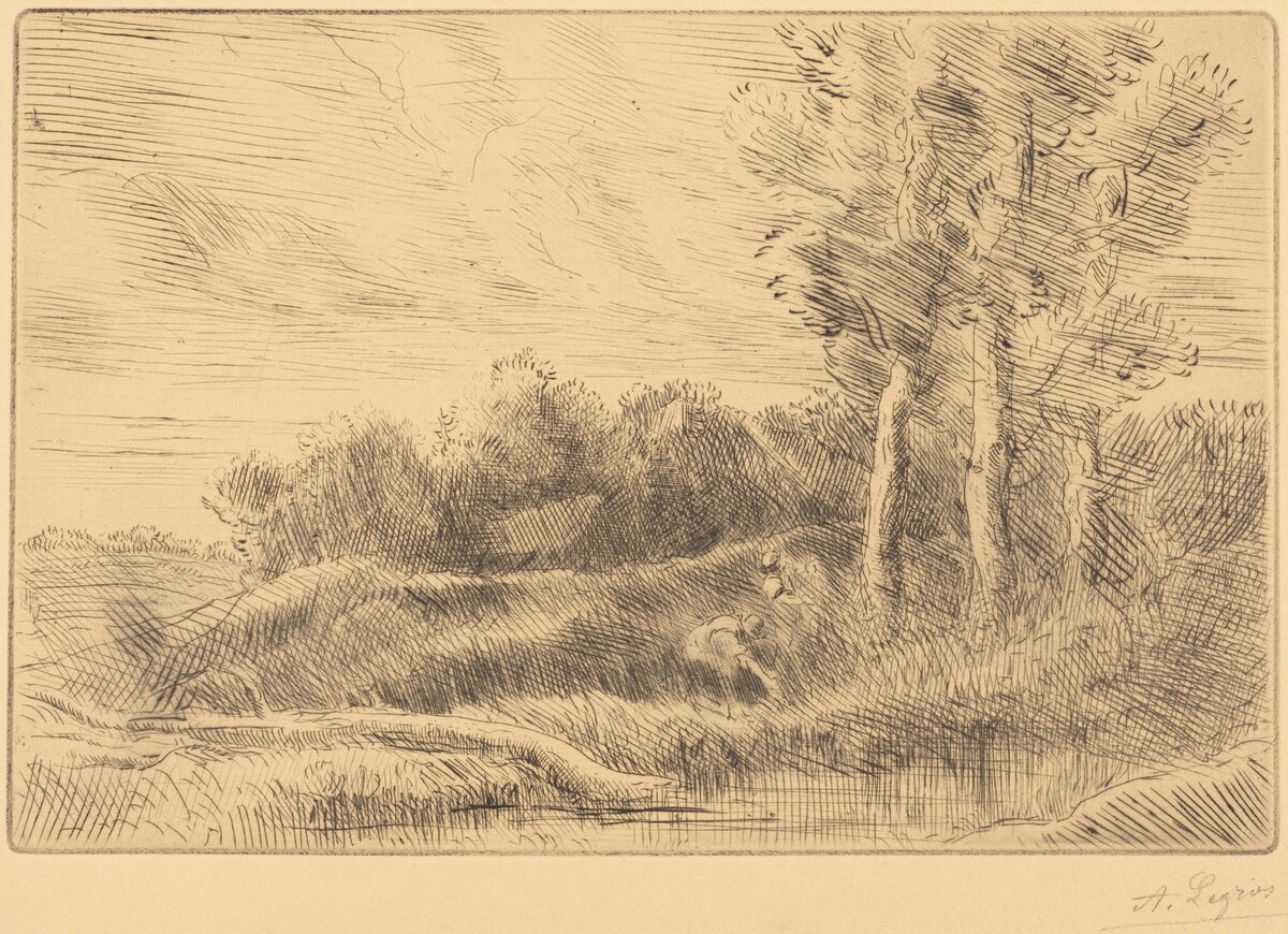 The House of the Well (La maison du puits) by Alphonse Legros