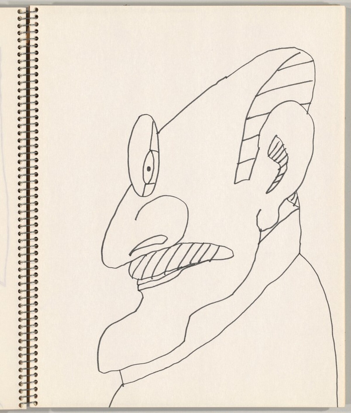 Self-Portrait in Profile by Saul Steinberg