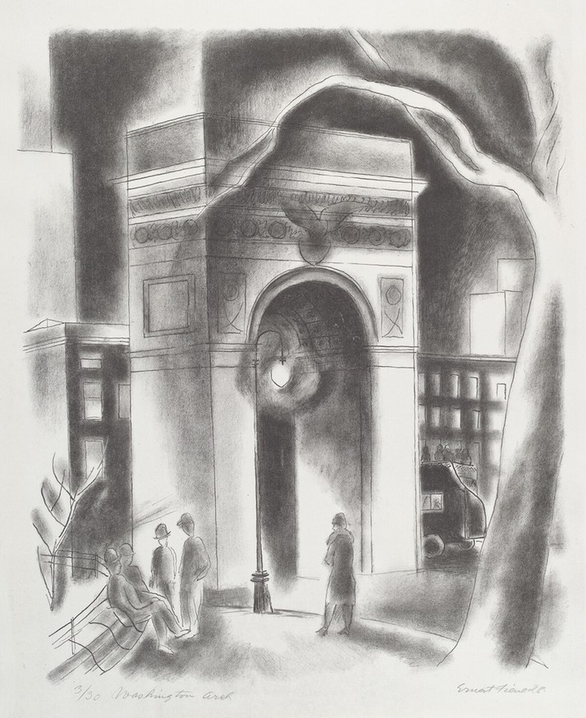Washington Arch by Ernest Fiene
