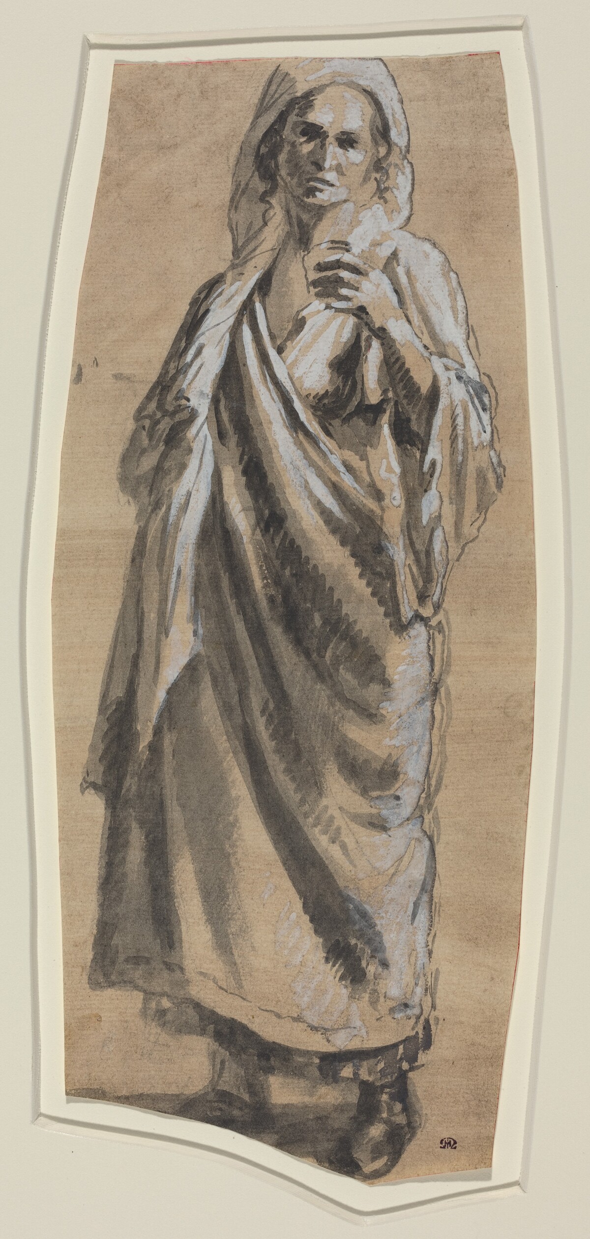 Study of a Standing Woman by Italian 18th Century
