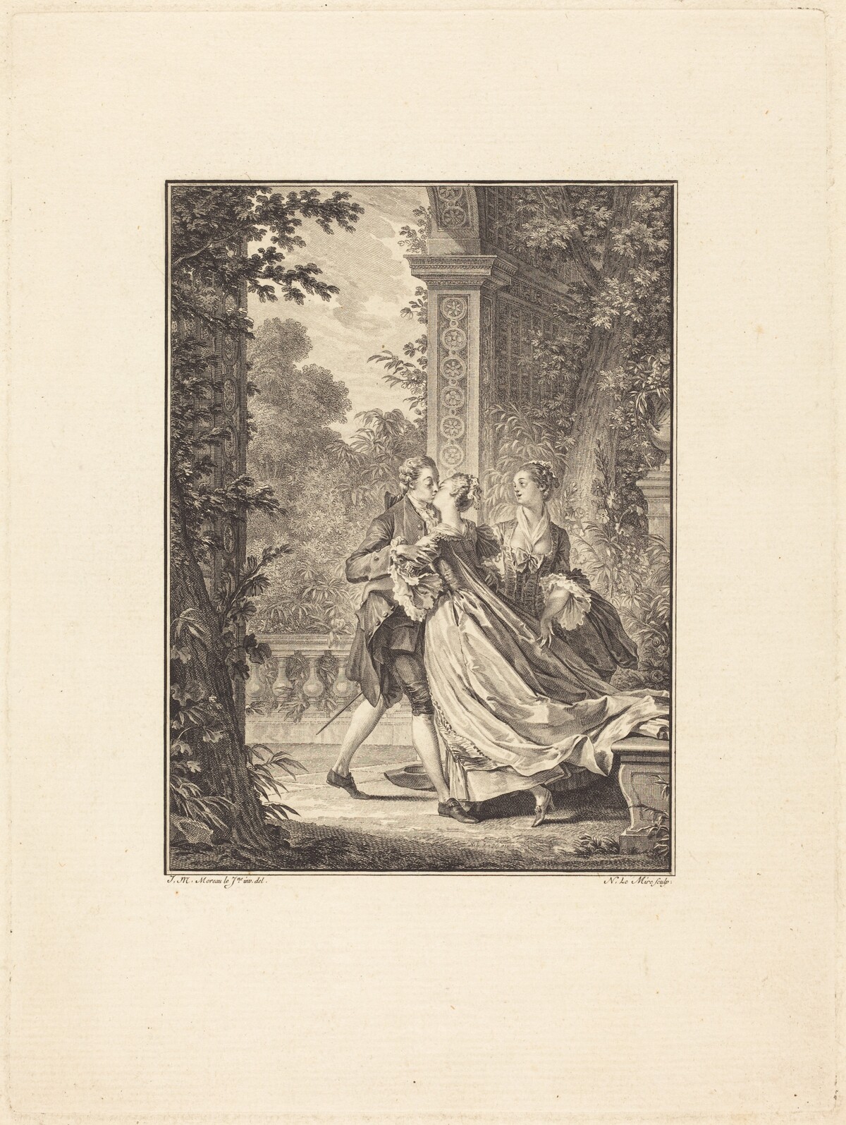 Sans rien comprendre à ce mystere by Noël Le Mire after Jean-Michel Moreau