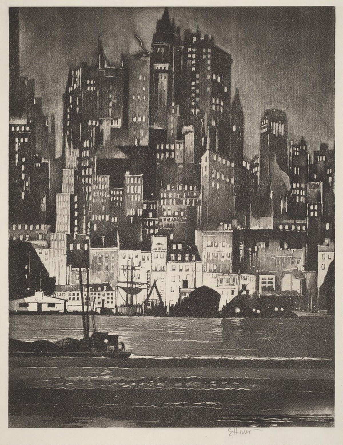 Manhattan Evening by Earl Horter