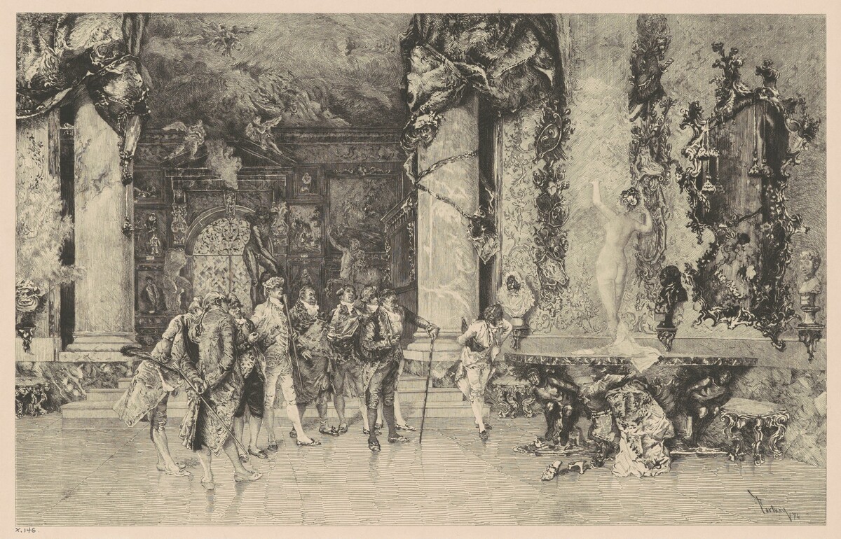 The Choice of a Model by Eugene Andre Champollion, after Mariano Fortuny Marsal