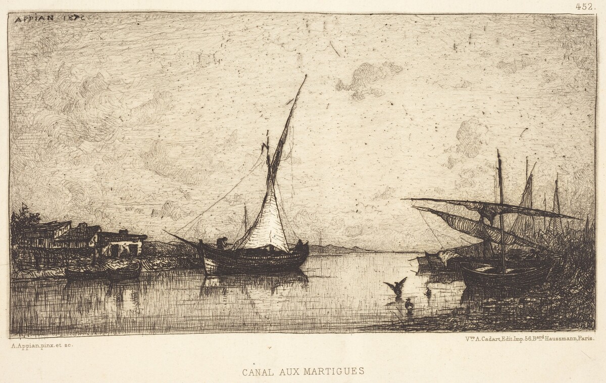 Canal aux Martiques by Adolphe Appian