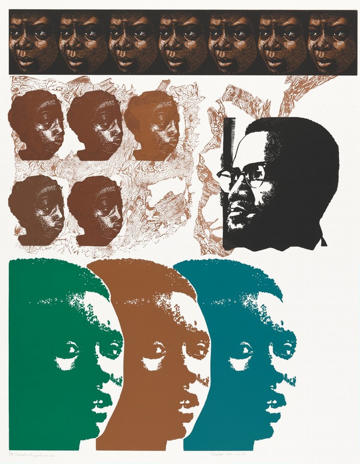 Malcolm X Speaks for Us by Elizabeth Catlett