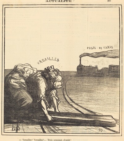 Versailles!... Trois semaines d'arrêt!
