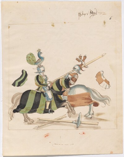 Mock Joust of War with Flying Shields