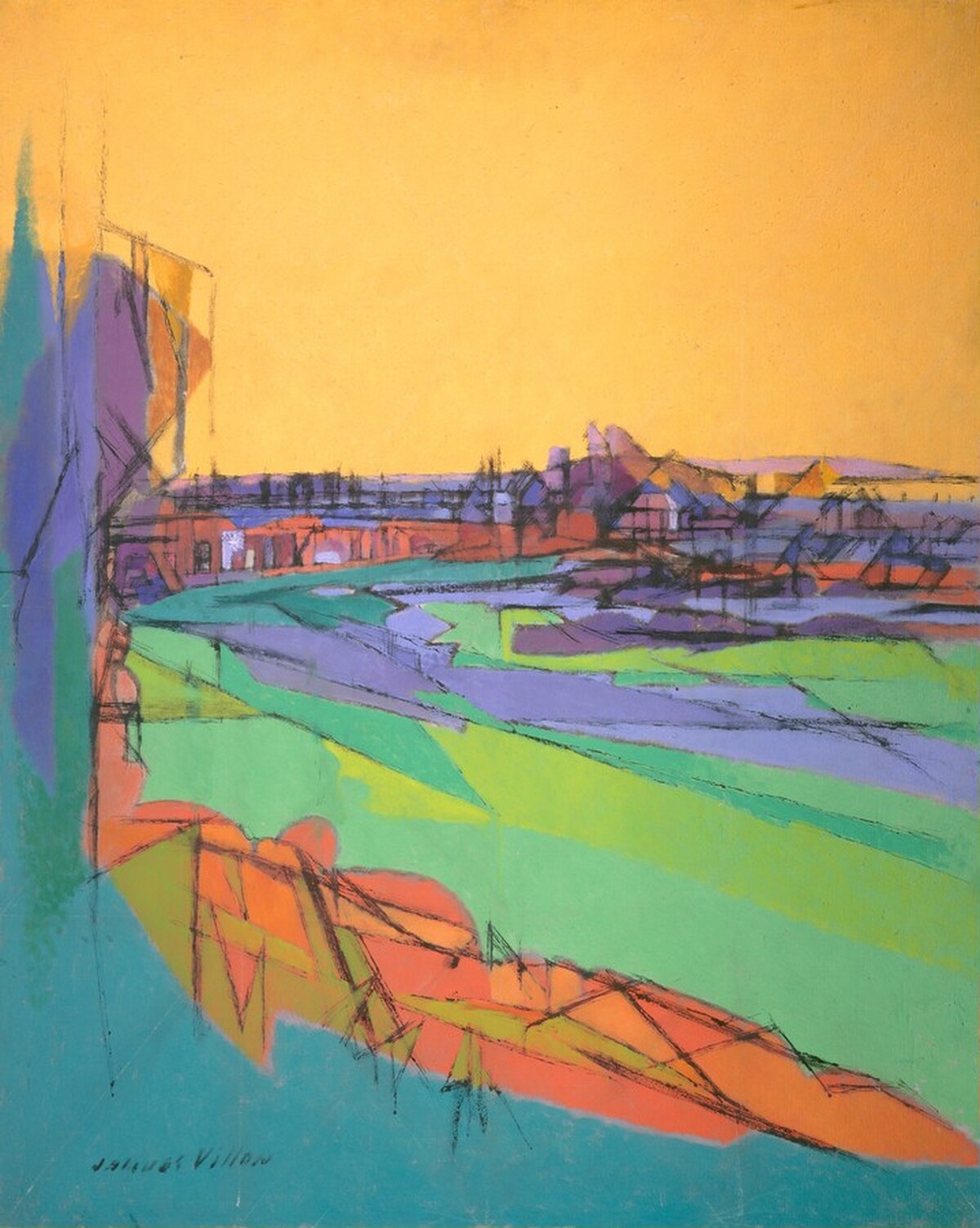The Bridge of Beaugency by Jacques Villon