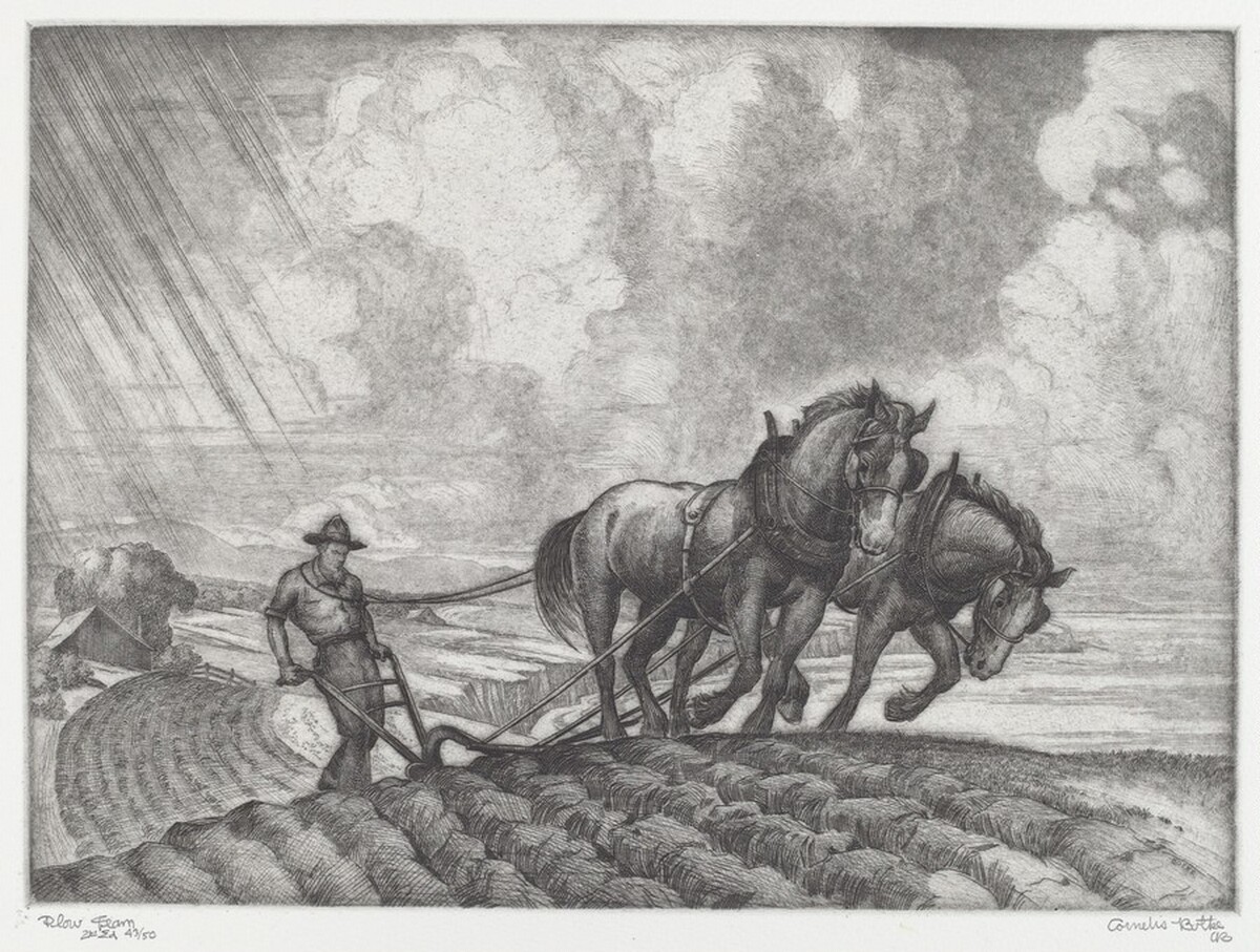 Plow Team by Cornelis Botke