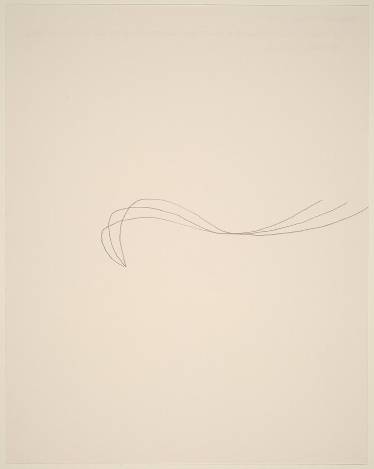 3 Lines Beginning at a Point & Intersecting in 2 Different Ways by Richard Tuttle