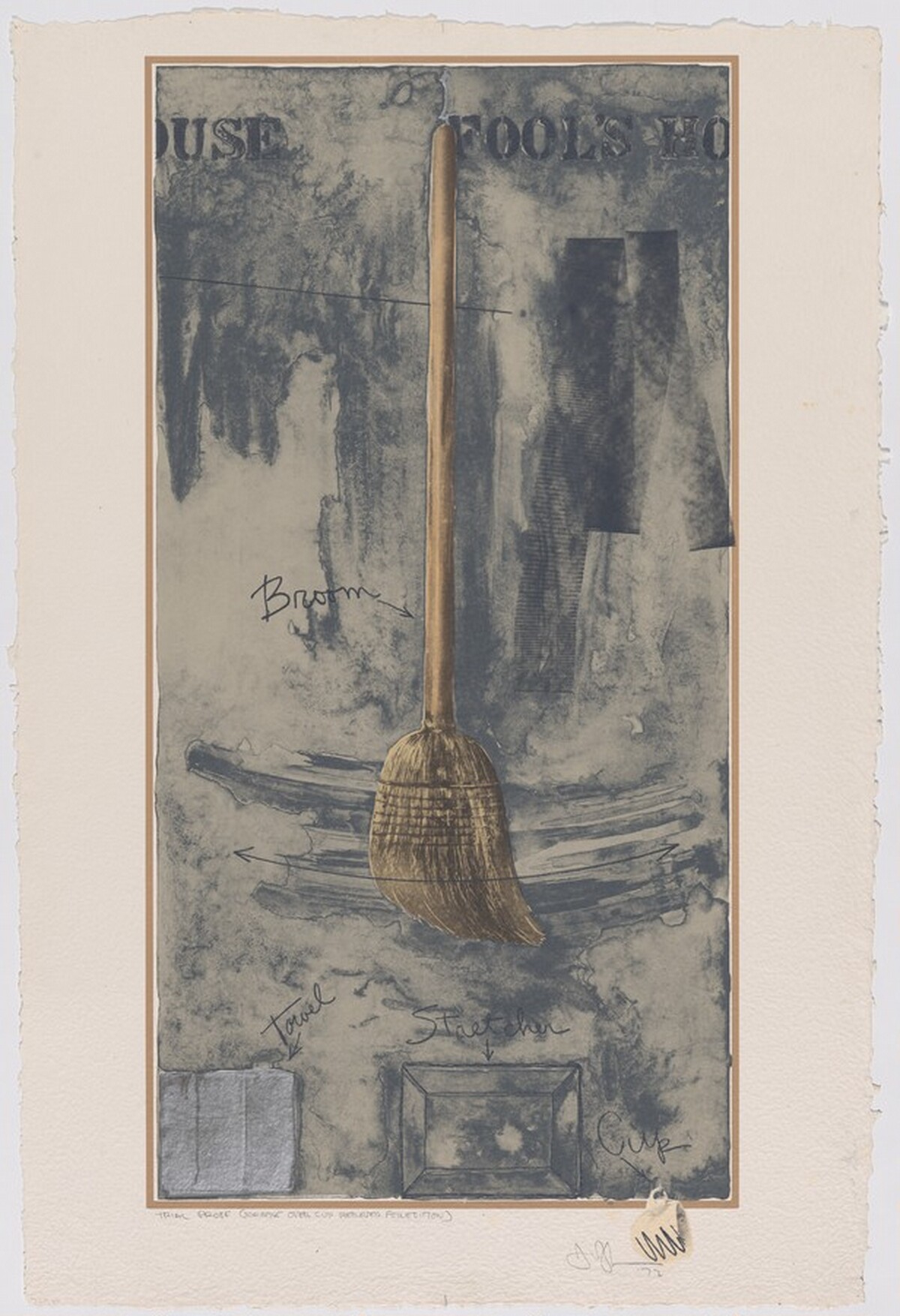 Fool's House [trial proof] by Jasper Johns