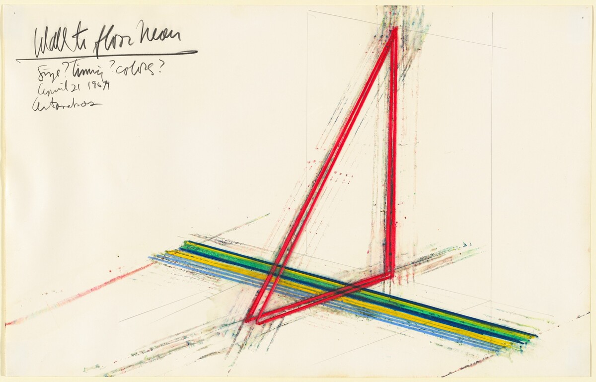 Wall to Floor Neon by Stephen Antonakos
