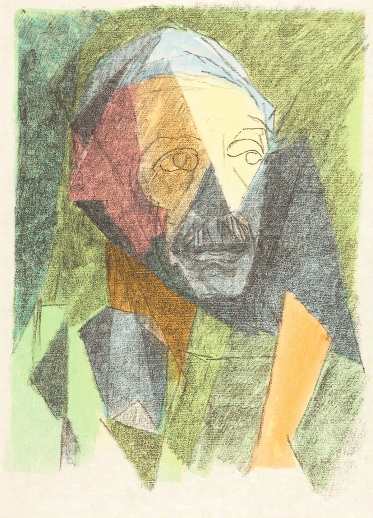 Portrait of Paul Valéry [left] by Jacques Villon