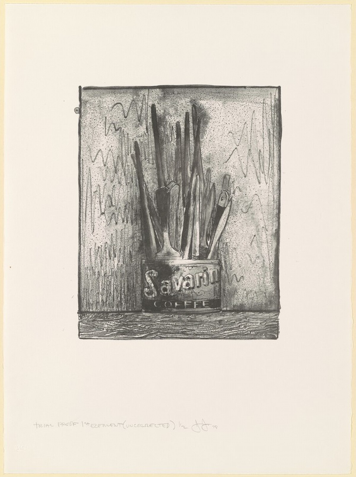 Savarin 4 (Oval) [trial proof] by Jasper Johns