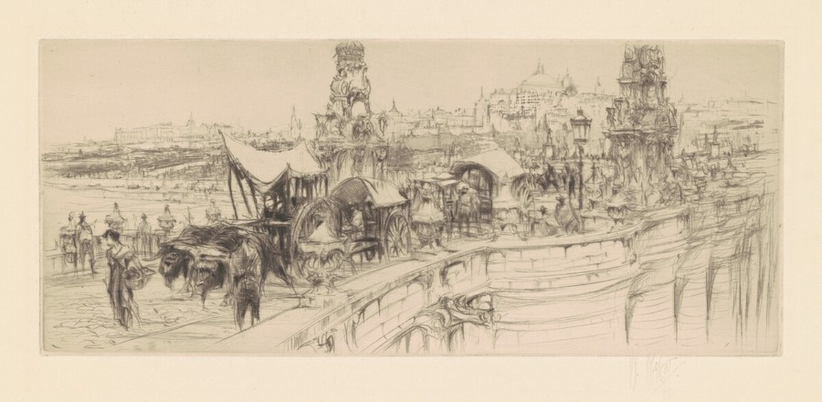 Segovia Bridge, Madrid by William Walcot