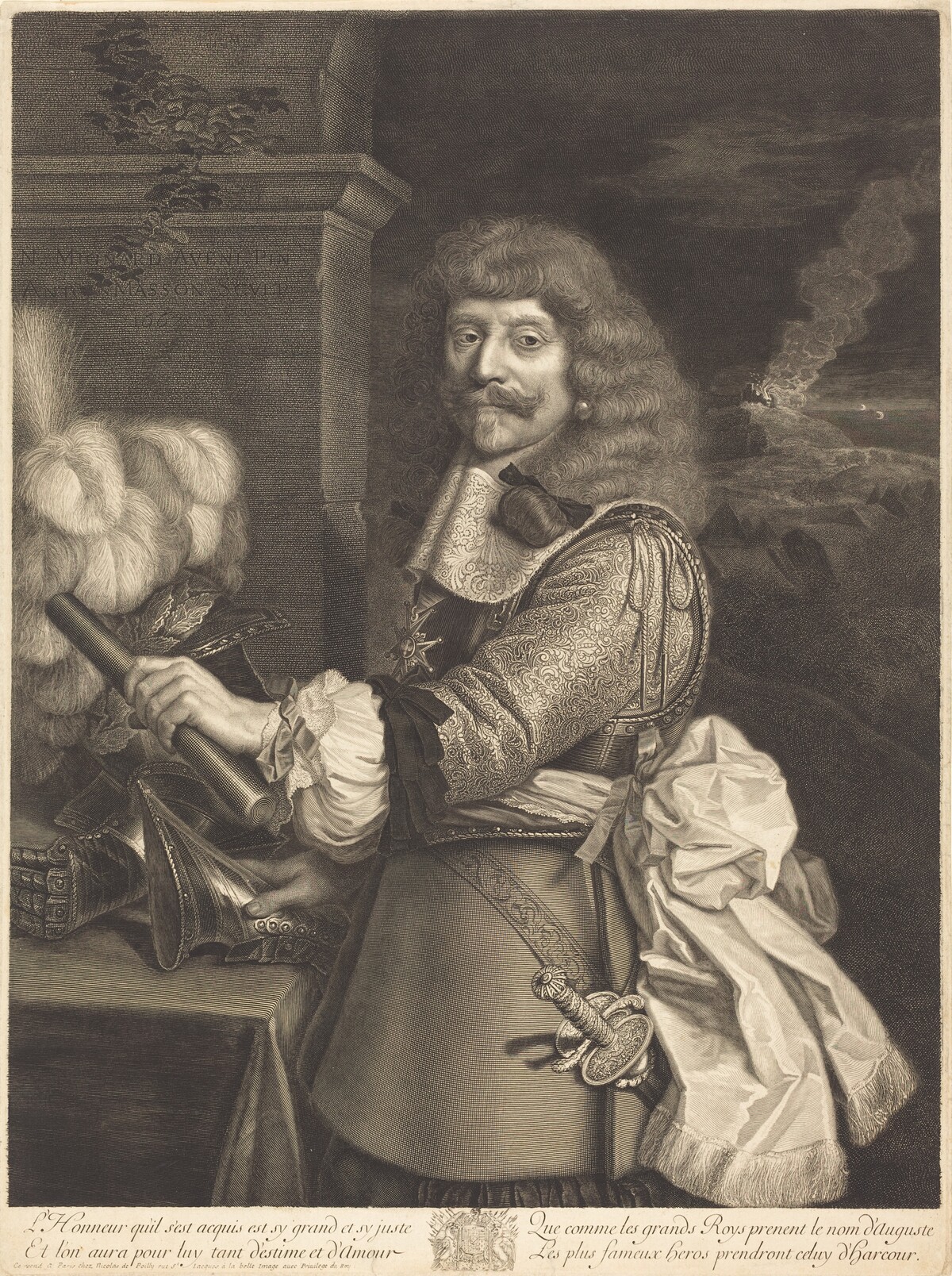 Henri de Lorraine by Antoine Masson after Nicolas Mignard