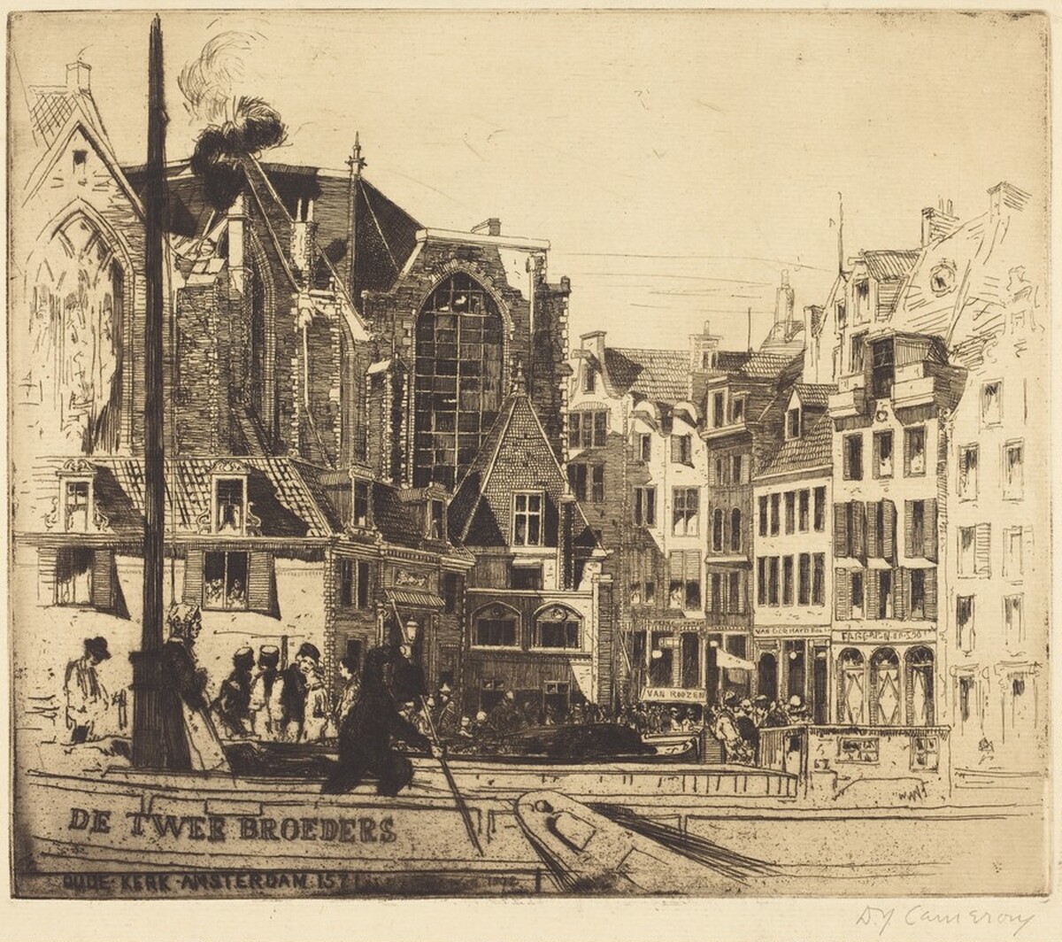 Oude Kerk, Amsterdam by David Young Cameron
