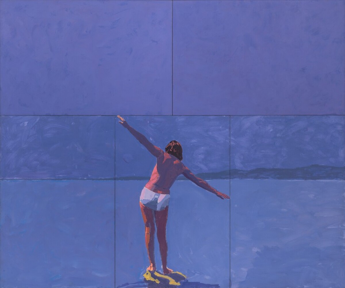 The Bather with Outstretched Arms by Graham Nickson