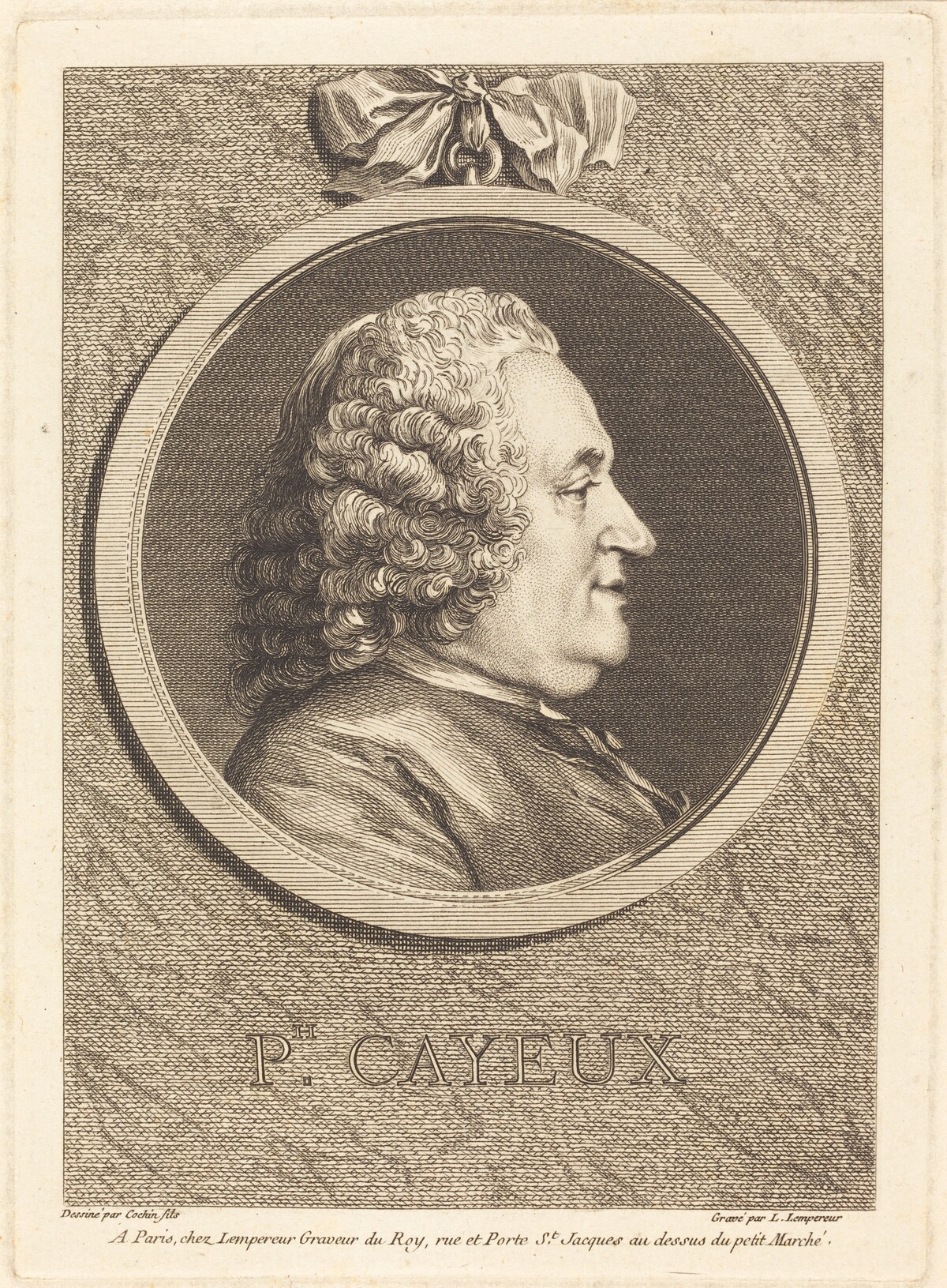 Philippe Cayeux by Louis-Simon Lempereur after Charles-Nicolas Cochin II