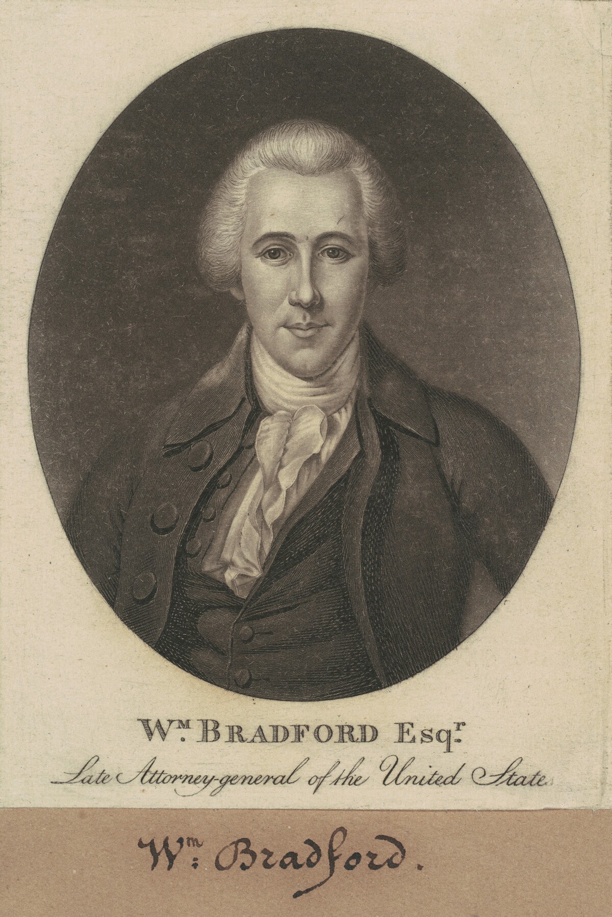 William Bradford by Charles B. J. Févret de Saint-Mémin
